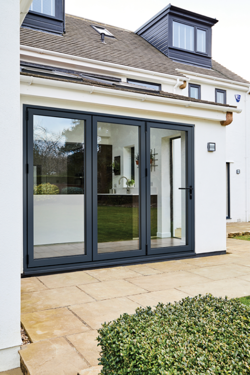 ALU SLIDING DOOR SET GREY
