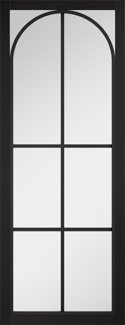 ASTORIA BLACK CLEAR GLASS