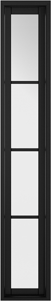 1981X579X35mm SOHO BLACK DOOR 4 LIGHT