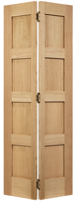 BIFOLD OAK SHAKER 4 PANEL