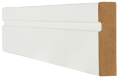 18X70 WHITE WRAPPED SINGLE GROOVE ARCHITRAVE (BOTH SIDES OF DOOR)