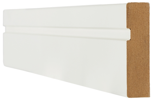 18X70 WHITE WRAPPED SINGLE GROOVE ARCHITRAVE (BOTH SIDES OF DOOR)