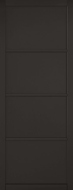 Soho 4P Black Pre-finished Door