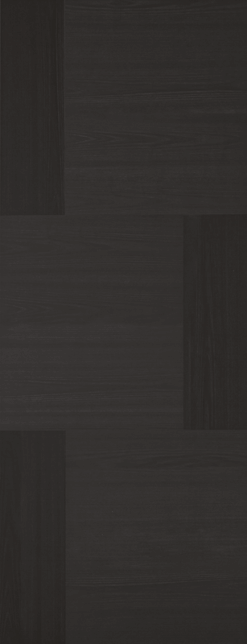 Seis Pre-Finished Charcoal Black Door