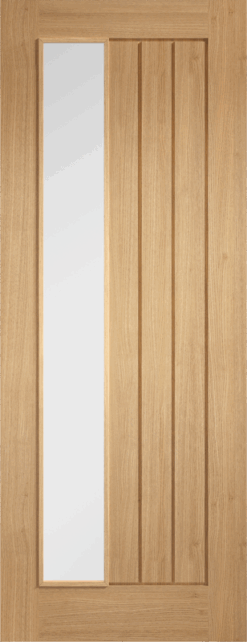 Internal Oak Mexicano Clear Glazed Offset Door