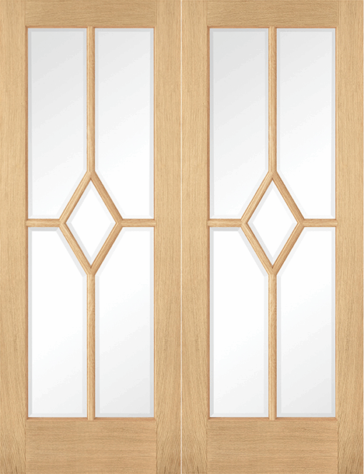 Reims Internal Pre-finished Oak Pair Doors