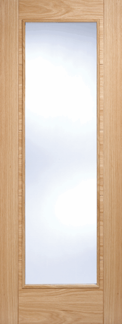 Vancouver Pattern 10 Clear Glass Oak